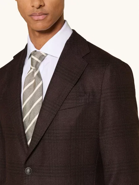 Windsor. Sako Giorno Shaped Fit tmavě červená / tmavě šedá
