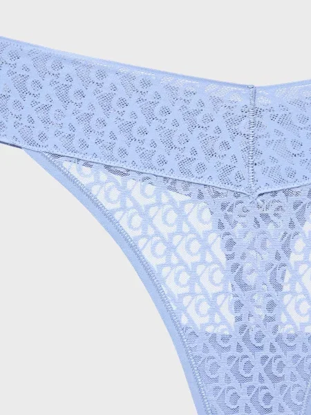 Стринги Calvin Klein с низкой посадкой голубые