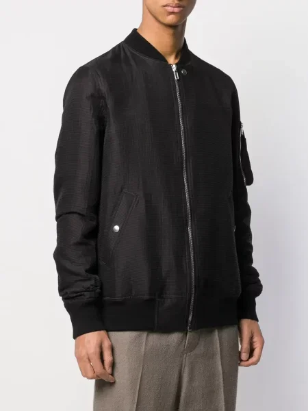 S límcem bomber bunda Rick Owens černá