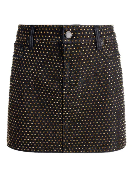 Spódnica jeansowa Alice + Olivia czarna