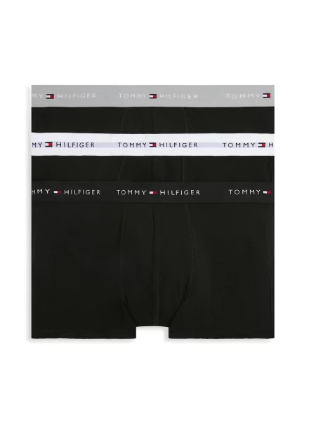 Tommy Hilfiger Underwear Boxeri Essential gri / roșu / negru alb