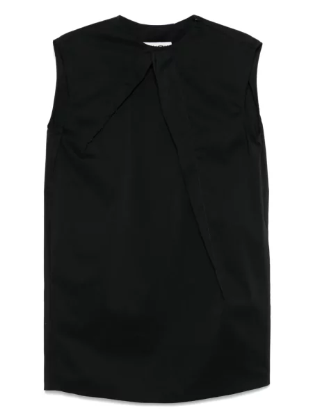 Rochie mini Mm6 Maison Margiela plisată de costum negru