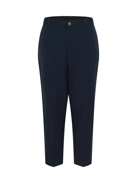 Kaffe Pantaloni cu dungă KAHeather închis albastru