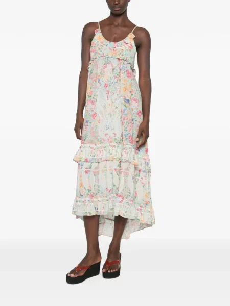 Rochie Farm Rio cu model floral cu imagine verde