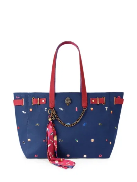 Geantă shopper Kurt Geiger London albastru