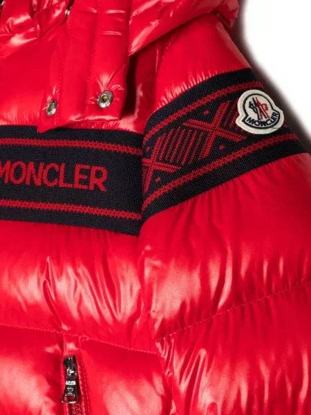 Kurtka dziecięca Moncler Enfant czerwona