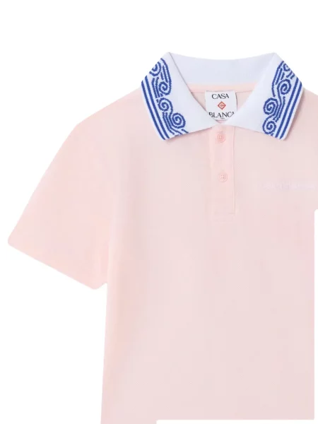 Koszulka polo dziecięca Casablanca różowa