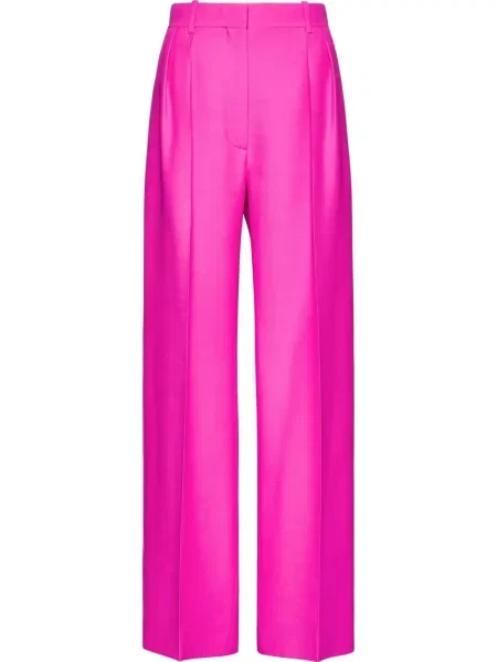 Pantaloni Valentino lungi roz