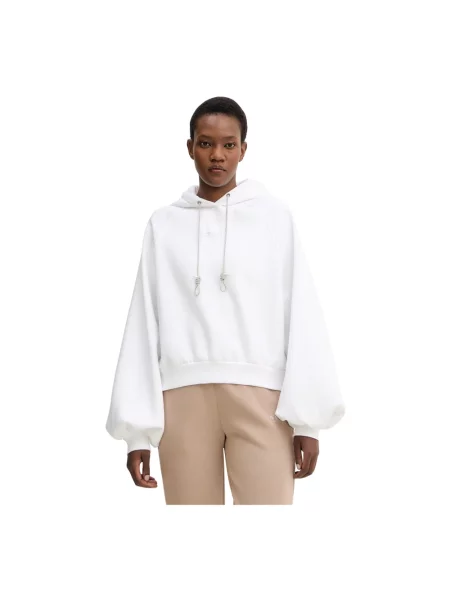 Bluza z kapturem Guess z kapturem biała