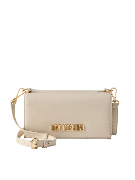 Geantă LOVE MOSCHINO Écru alb