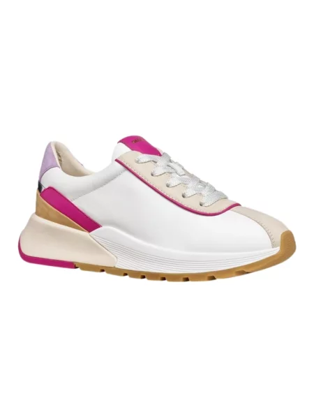 Trampki Geox D Metropoli White/ Cyclamen EUR 39 białe