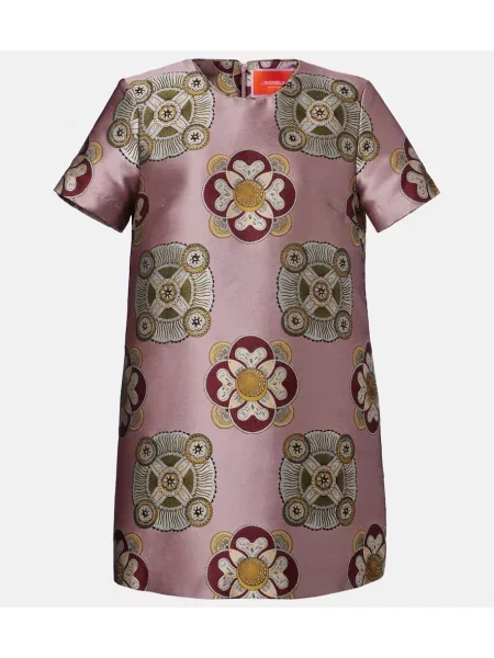 Rochie La Doublej din satin roz