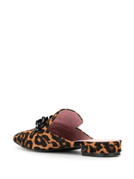 Pantofi loafer Macgraw cu imagine cu model leopard slip-on maro