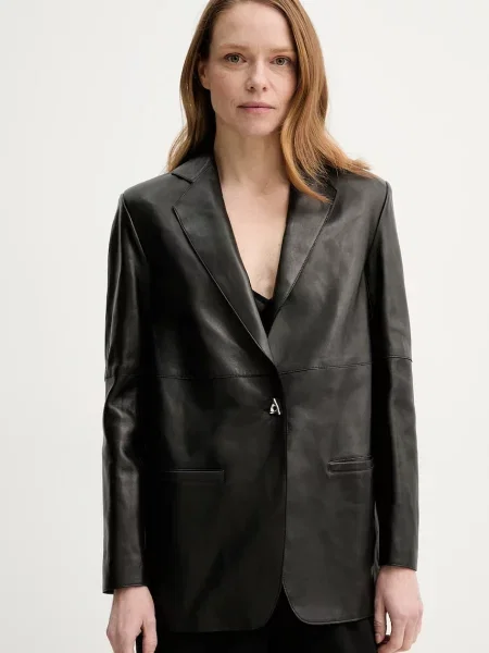 Usnjen suknjič AERON MERCEDES črna