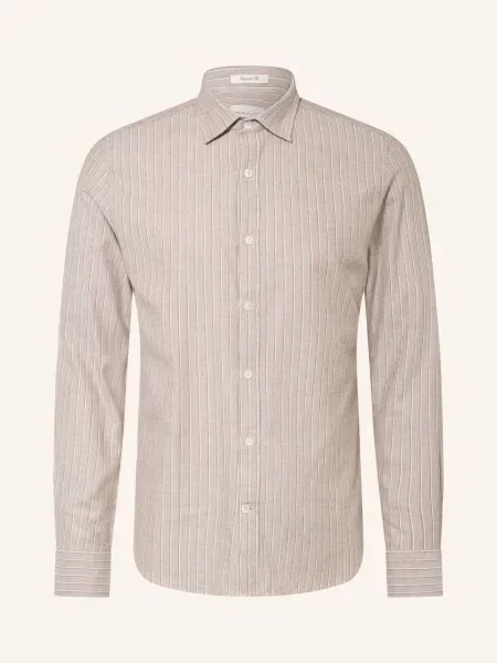 Gant Flanelová Košile Regular Fit béžová černá bílá