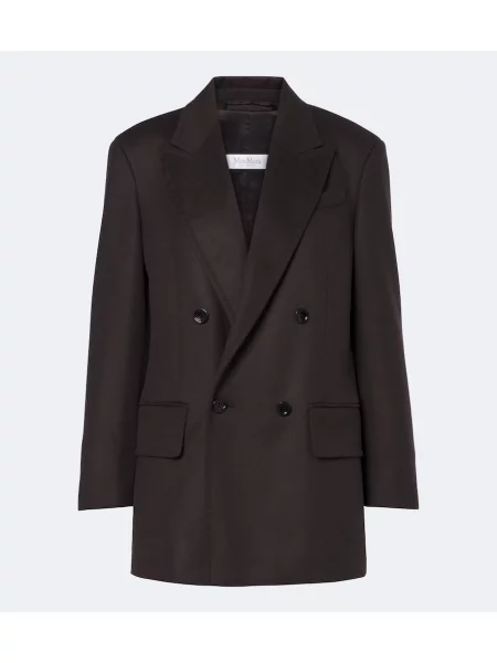 Sacou Max Mara cu două rânduri de nasturi maro