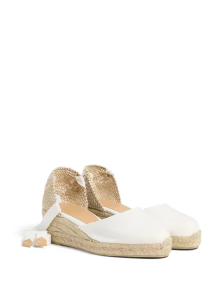 Espadrile Castaner din canvas alb
