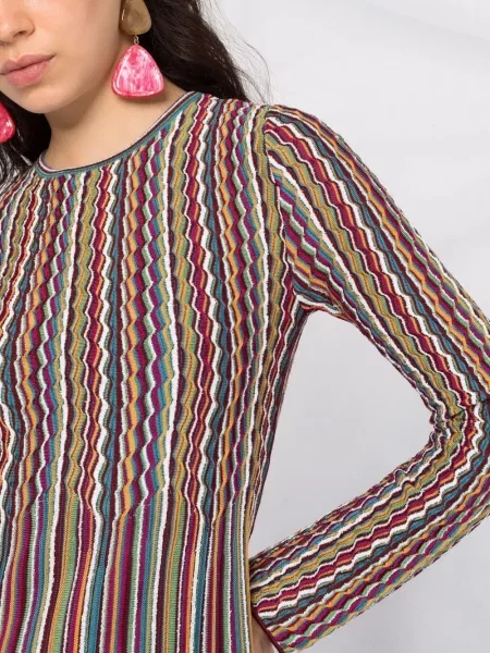 Lung rochie mini Missoni roz