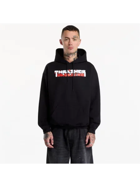 Hanorac cu glugă Thrasher negru