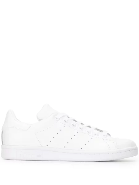Sneakerși Adidas Superstar cu șireturi din dantelă alb