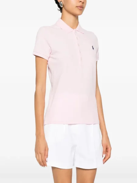 Hímzett pólóing Polo Ralph Lauren rózsaszín