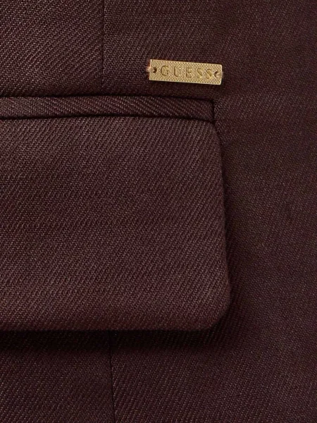 Лляний піджак Guess коричневий