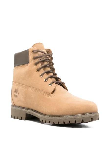 Botine Timberland cu șireturi din piele maro