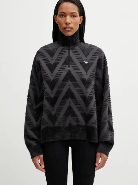 Pulover adidas Knit Hz Black XS negru
