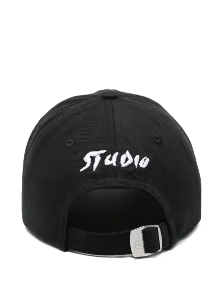 Căciulă études Studio cu broderie negru