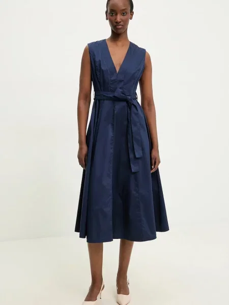 Answear Lab ruha midi harang alakú sötétkék