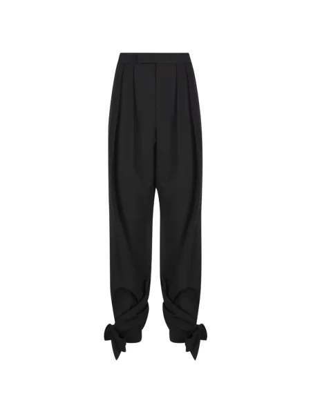 Pantaloni Chloé cu funde negru