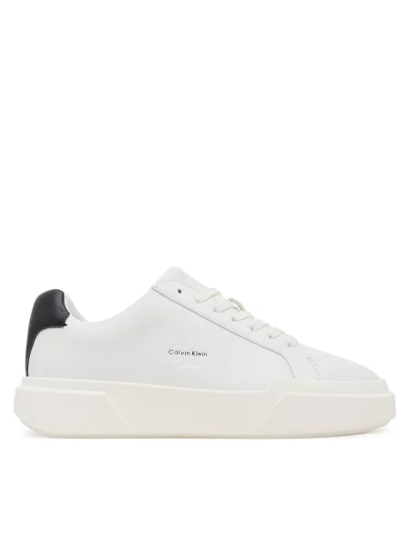 Calvin Klein Superge Chunky Cupsole Laceup Lth Wn bela