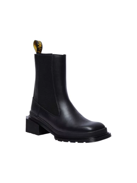 Pantofi Dr. Martens cu vârf pătrat negru