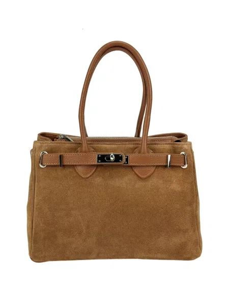 RoyalBag Сумка Замша/шкіра коричневий