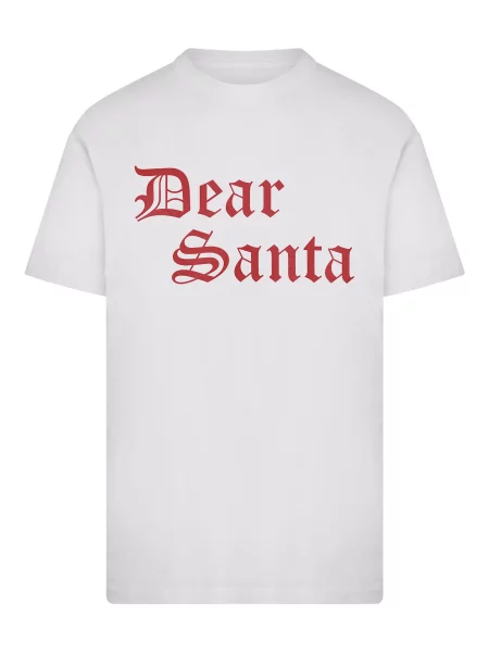 Mister Tee Tricou Dear Santa roșu alb