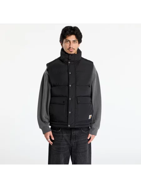 Prsluk Carhartt WIP Brent Vest za zimu crna