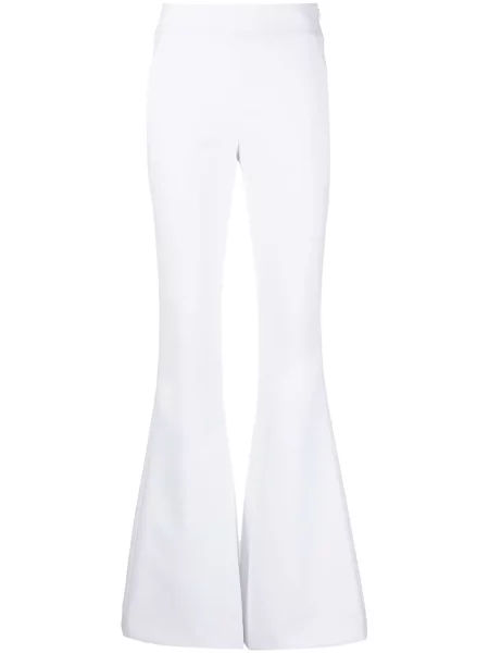Pantaloni Genny evazate alb