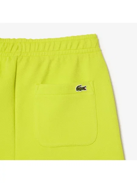 Lacoste Spodnie Dresowe Z Mieszanki Bawełny żółte