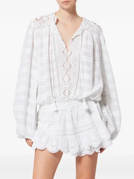 Rochie mini Marant Etoile de costum alb