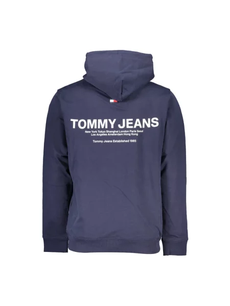 Bluza Tommy Jeans z nadrukiem niebieska