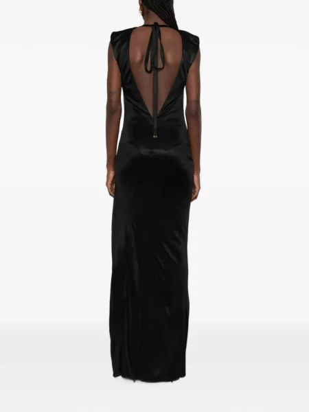 Rochie maxi Elisabetta Franchi drapată negru