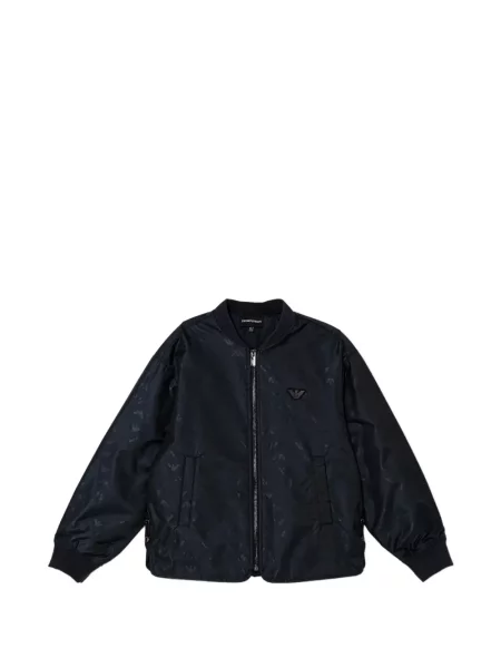 Kurtka bomber dziecięcy Emporio Armani niebieski
