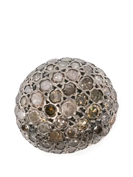 Dijamant naušnice Rosa Maria srebrena