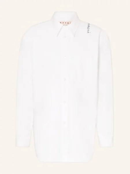 Marni Koszula Oxford Comfort Fit weiss biała
