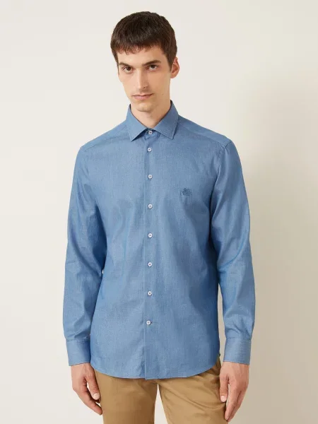 Etro Košile Regular Fit modrá