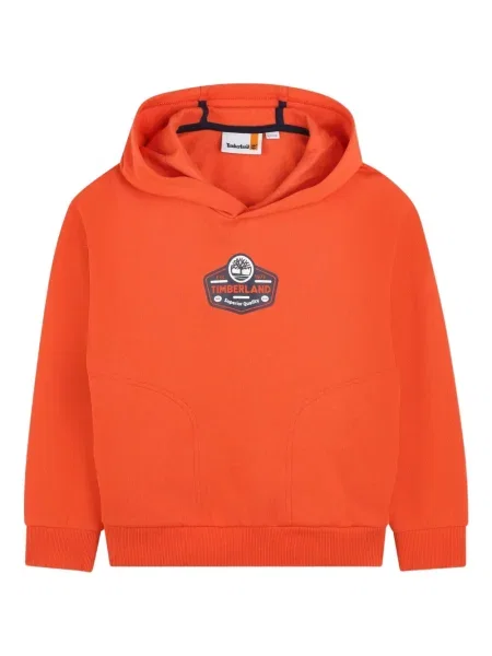 Bluza z kapturem dziecięca Timberland pomarańczowa