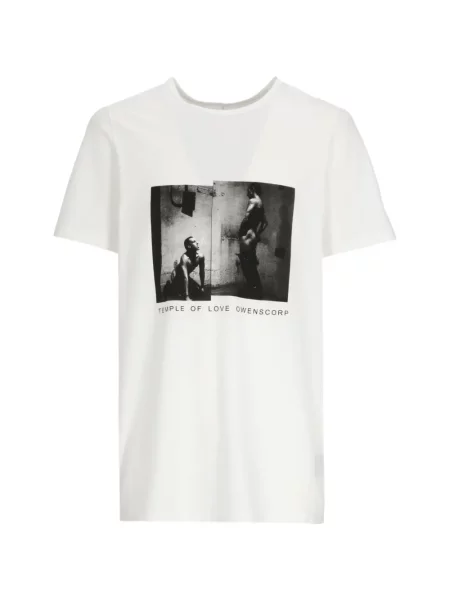 Tricou Rick Owens Drkshdw alb