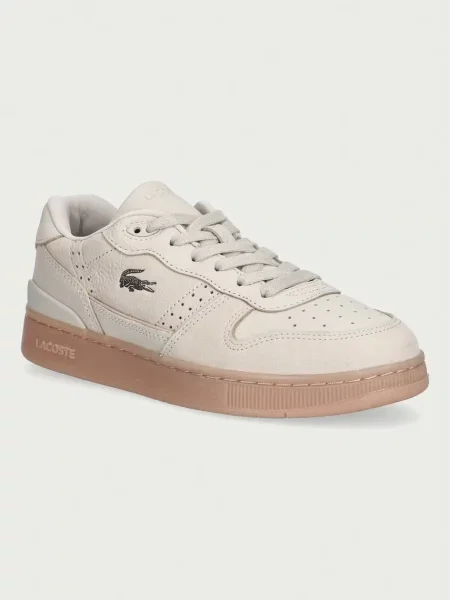 Lacoste T-CLIP SET sneakers pentru femei din nubuc bej