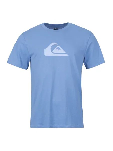 Majica Quiksilver s kratkimi rokavi z avtogramom modra