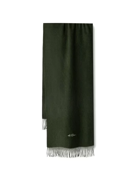 Fular Les Deux cu franjuri verde